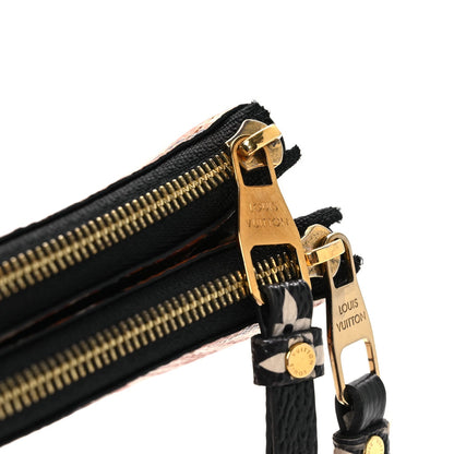 Monogram Giant Crafty Double Zip Pochette Creme Caramel