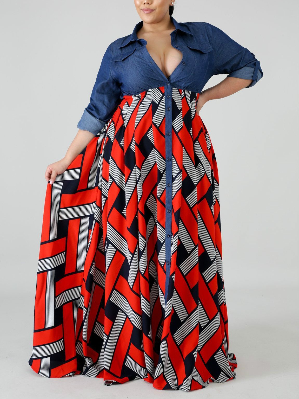 Be The Queen Plus Size Maxi Dress