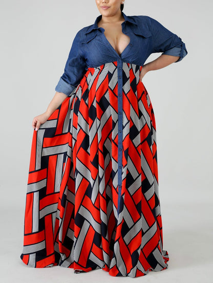 Be The Queen Plus Size Maxi Dress