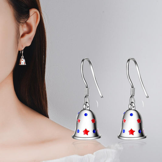 Autumn And Winter Earrings Earrings Earrings Gift Bells Snowflakes Christmas-2