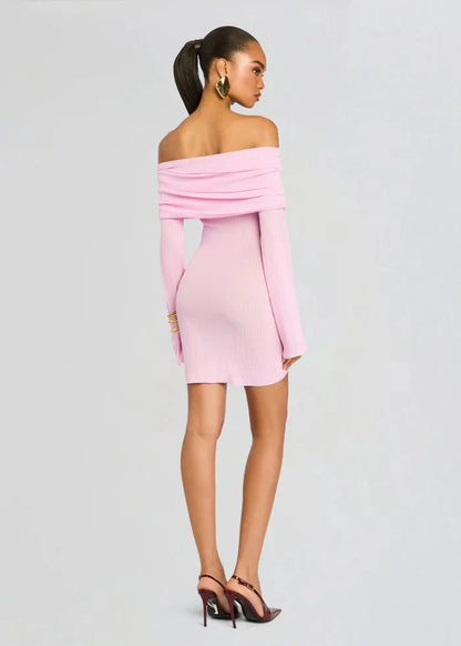 Galli Rib Knit Mini Dress