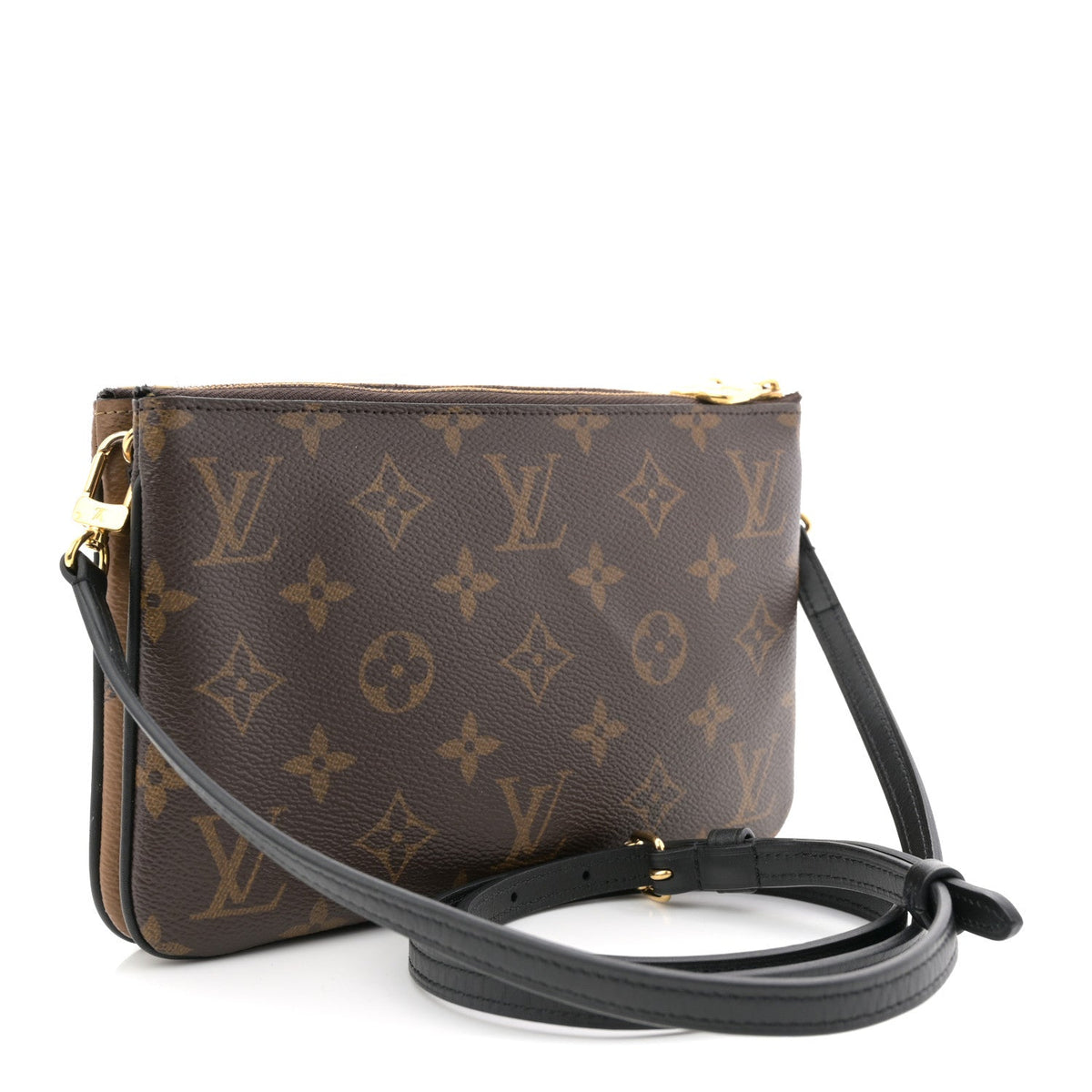 Reverse Monogram Giant Double Zip Pochette