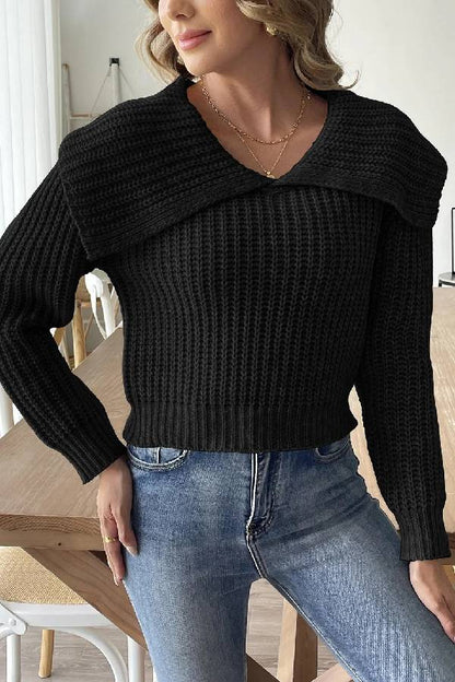 New Fashion Trend Design Lapel Sweater