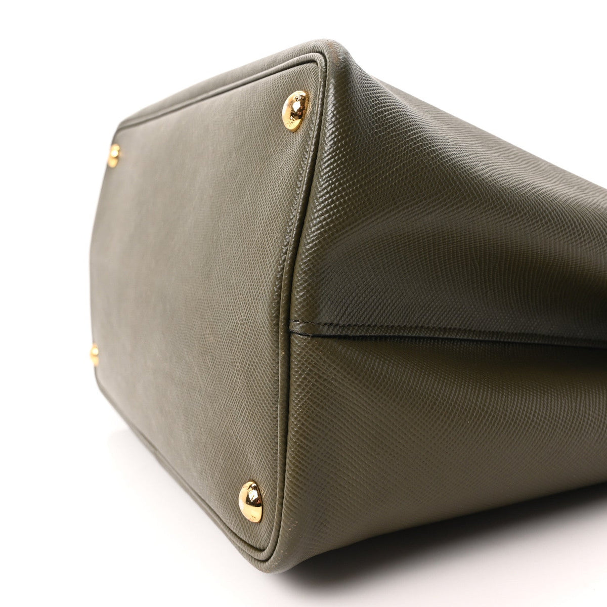 Saffiano Cuir Large Double Bag Militaire