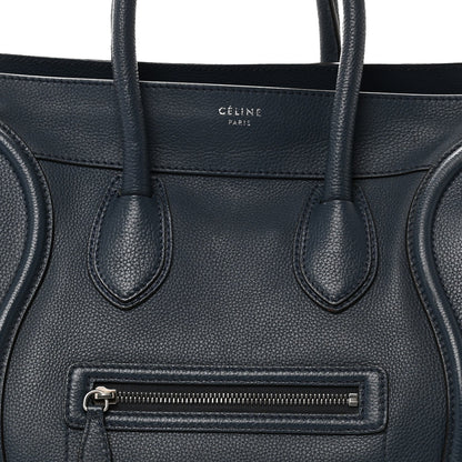 Drummed Calfskin Mini Luggage Slate