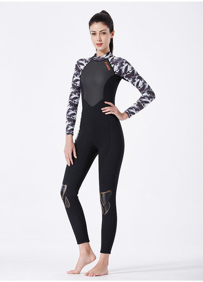 Diving Suit One-Piece Diving Suit Female Snorkeling Surfing Jellyfish Suit Thickened Warm Winter Swimsuit