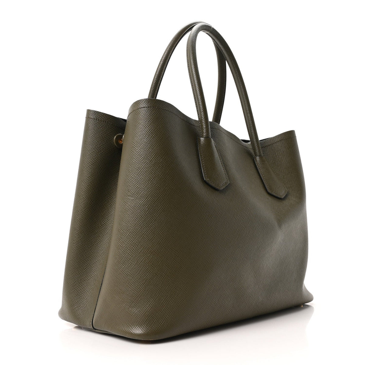Saffiano Cuir Large Double Bag Militaire