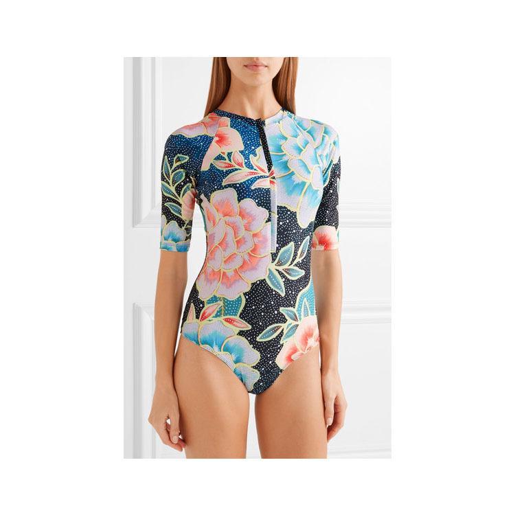 One-Piece Printed Professional Swimwear