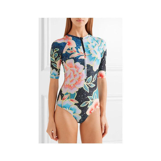 One-Piece Printed Professional Swimwear