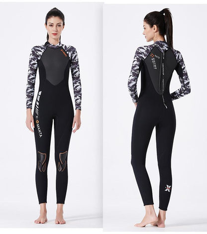 Diving Suit One-Piece Diving Suit Female Snorkeling Surfing Jellyfish Suit Thickened Warm Winter Swimsuit
