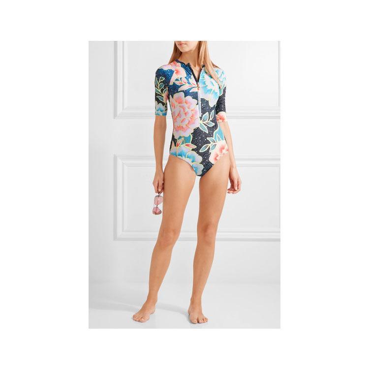 One-Piece Printed Professional Swimwear