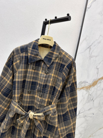 MIUMIU LONG REVERSIBLE COAT STYLE 747