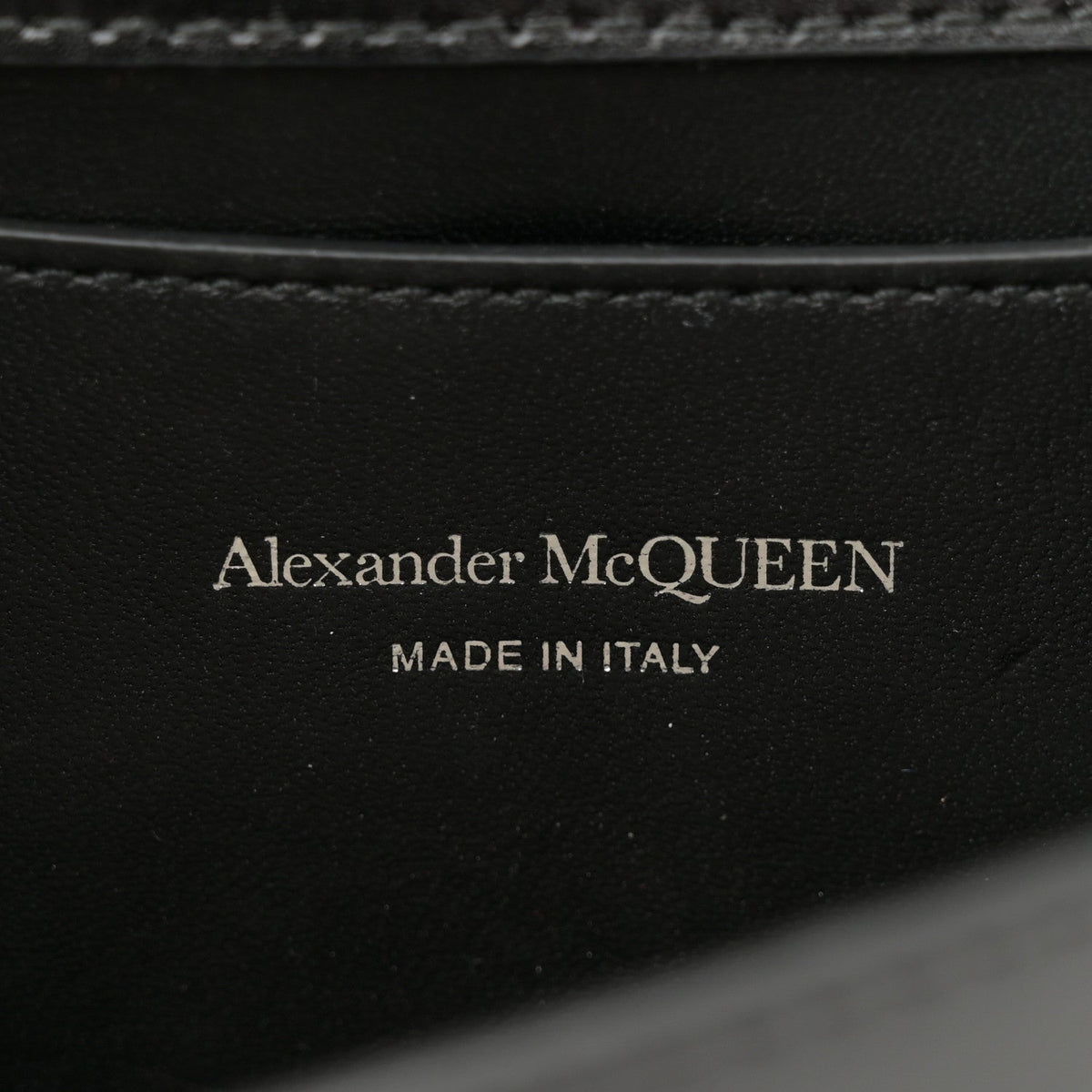 Calfskin Small Slash Bag Black White
