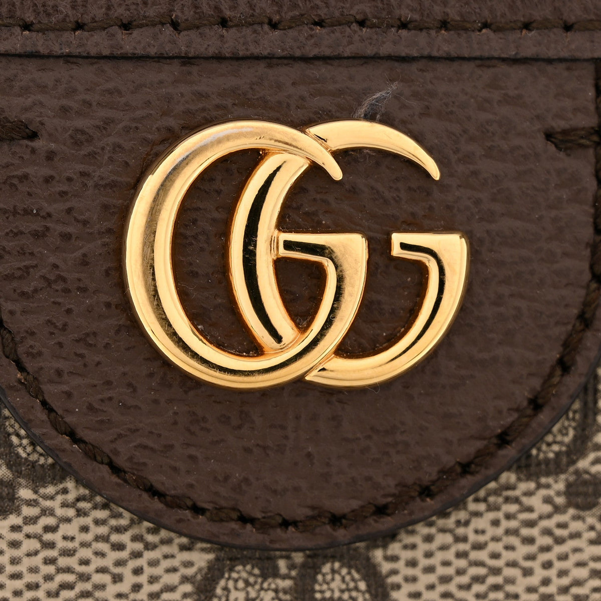 GG Supreme Monogram Textured Calfskin Medium Ophidia Shoulder Tote Bag Beige Ebony New Acero