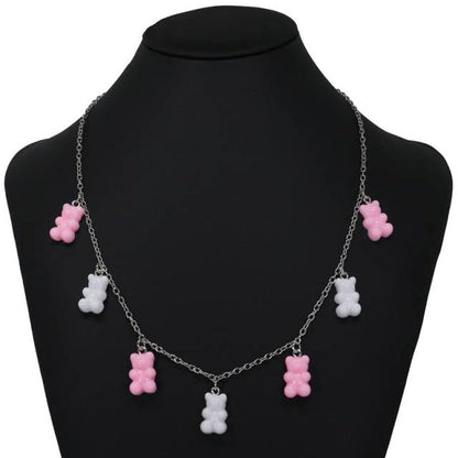 Sky Madrid Teddy Bear Pendant Necklace