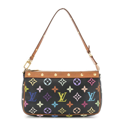 Monogram Multicolor Pochette Accessories Black
