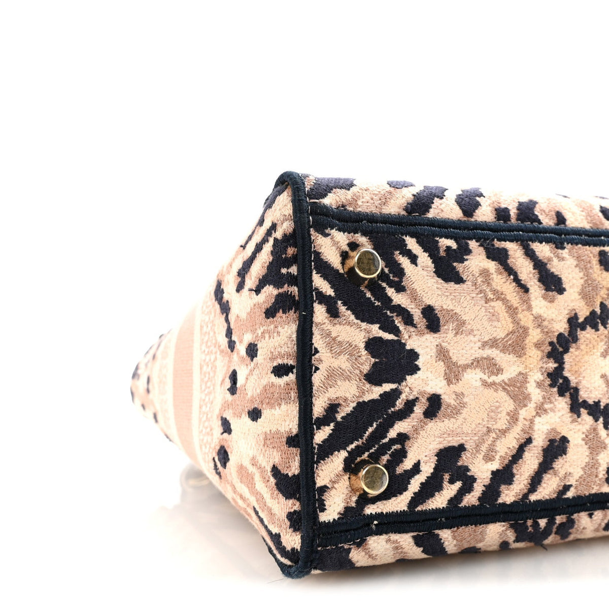 Canvas Embroidered Medium Tie And Dior Lady D-Lite Multicolor