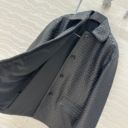 BV Jacket in Dark Brown Lambskin