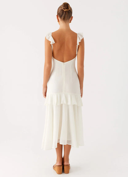 Celie Midi Dress - Ivory