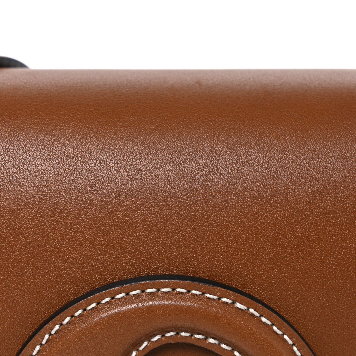 Roxy Calfskin Medium Blondie Top Handle Bag Brown