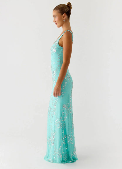 Silvana Maxi Dress - Aqua