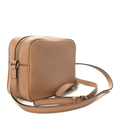 Pebbled Calfskin Small Soho Disco Bag Camelia