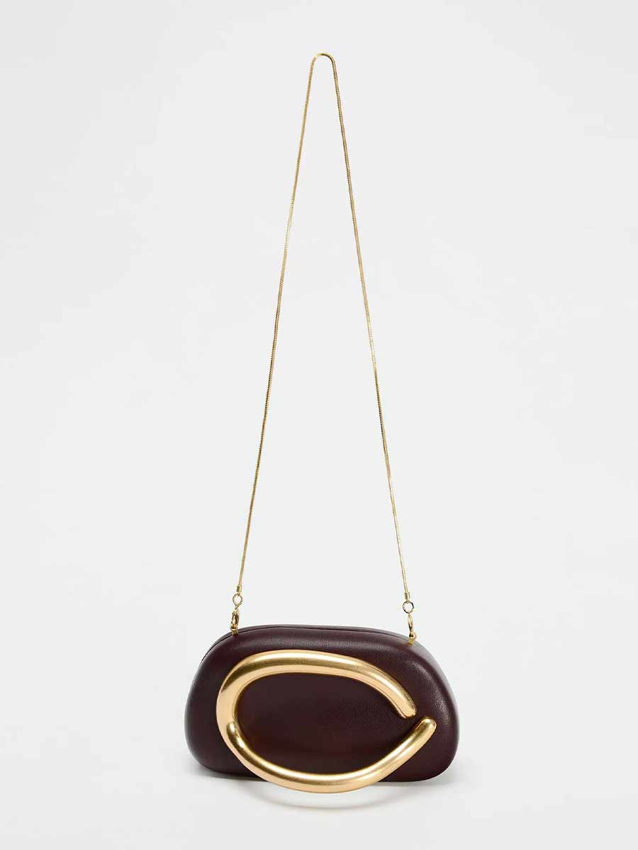 Emelia Curved Metal Box Bag