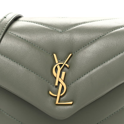 Calfskin Y Quilted Monogram Toy Loulou Crossbody Bag Light Sage