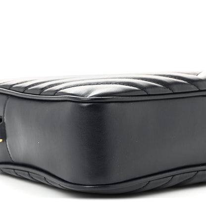 Calfskin Matelasse Monogram Lou Camera Bag Navy