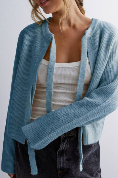 PCSILLY LS REV TIE KNIT NOOS BC