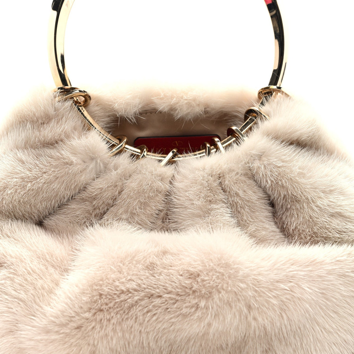 Mink Fur Clutch Pink