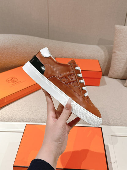 HM 25ss Sneakers Brown Cowhide 577535