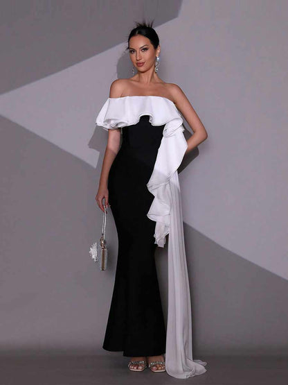 Indira One Shoulder Maxi Dress