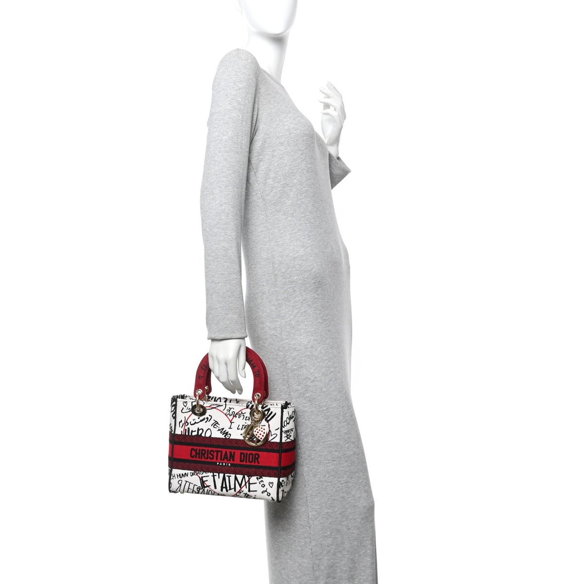 Canvas Medium DiorAmour Graffiti Lady D-Lite Latte
