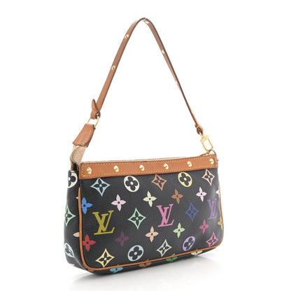 Monogram Multicolor Pochette Accessories Black