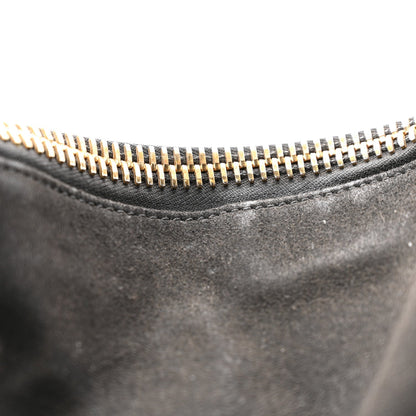 Grained Calfskin Medium Jennifer Crossbody Bag Black