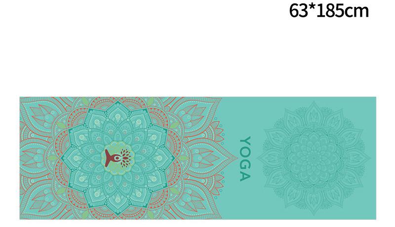Portable Printed Yoga Towel Non-Slip Design Supports Custom Pattern Design Digital Printed Yoga Towel Yoga Mat 789