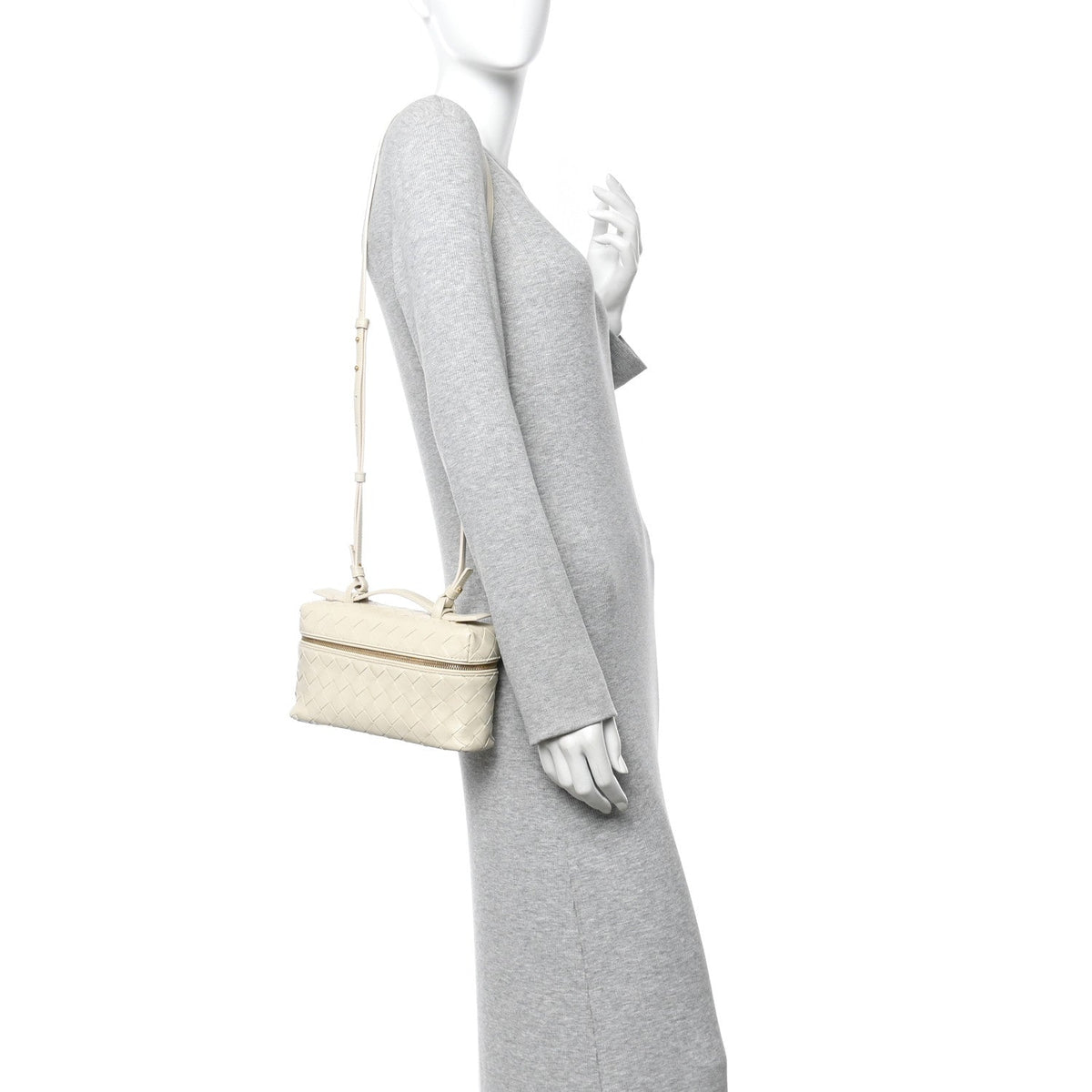 Calfskin Intrecciato Bang Bang Vanity Case Sea Salt