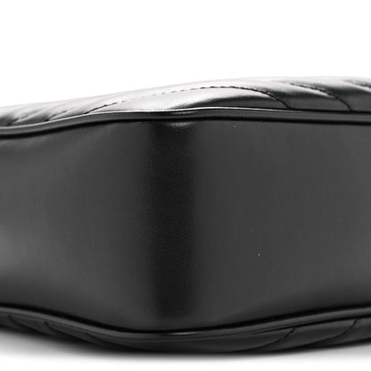 Calfskin Matelasse Monogram Lou Camera Bag Black