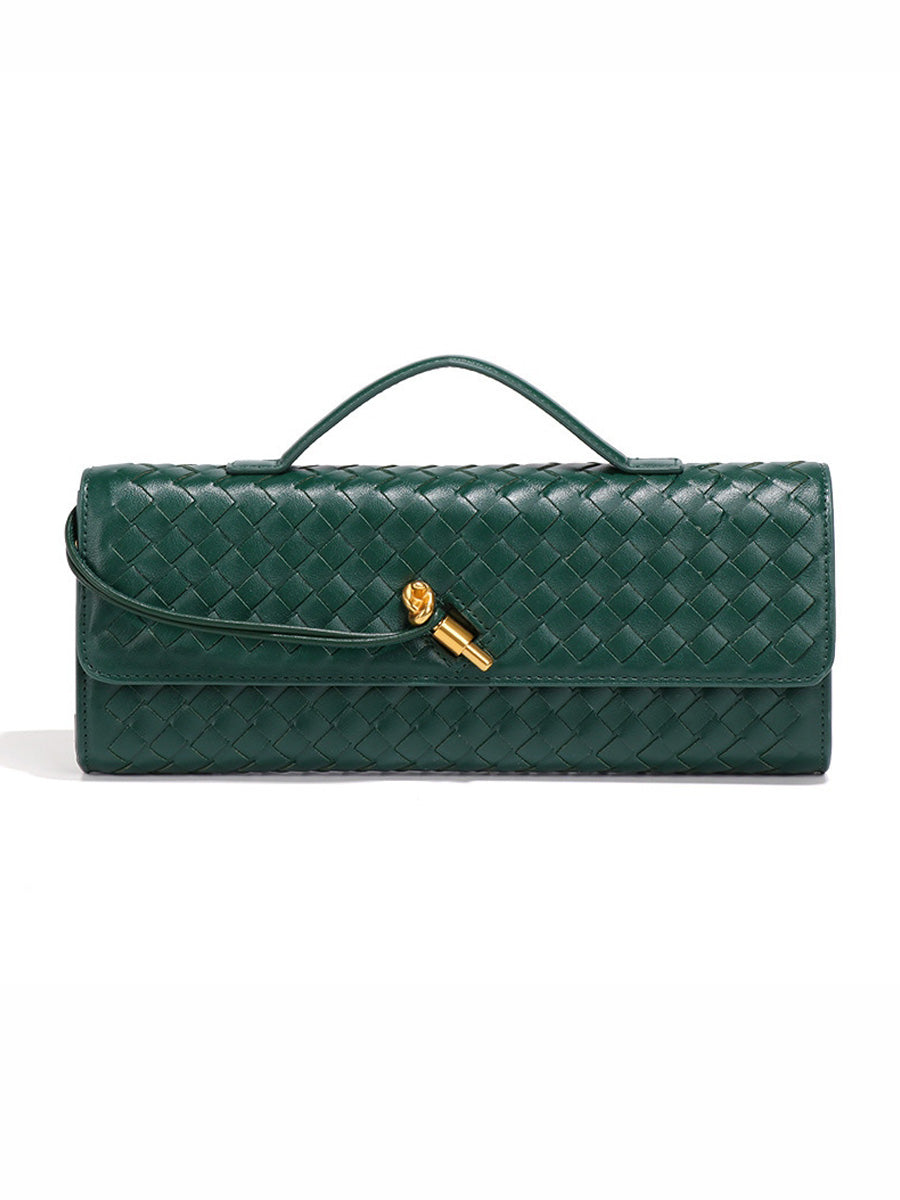 Penelope Woven Baguette Handbag