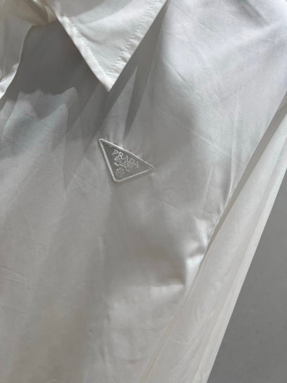 Prada 25 Long-sleeved Shirt White Cotton 218025