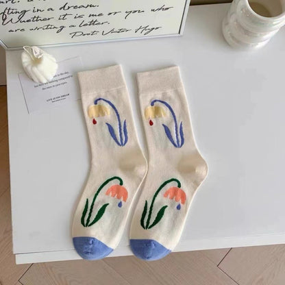 Rufia - Cute Artistic Pattern Socks