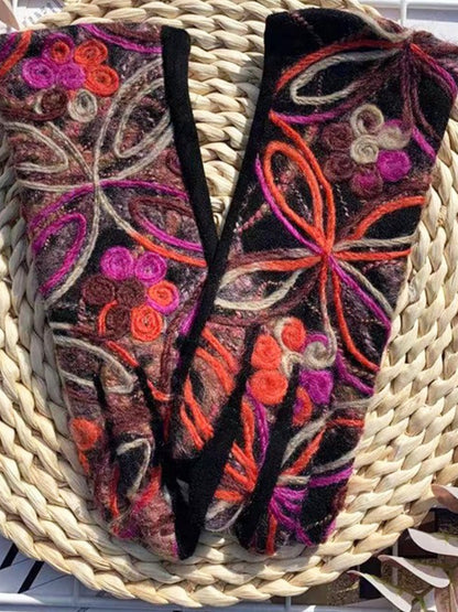 Gloving - Boho Embroidered Warm Outdoor Gloves