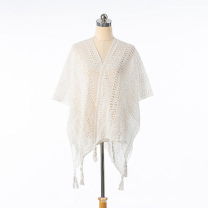 Crosa - Vintage Boho Knit Cardigan Cover-Up