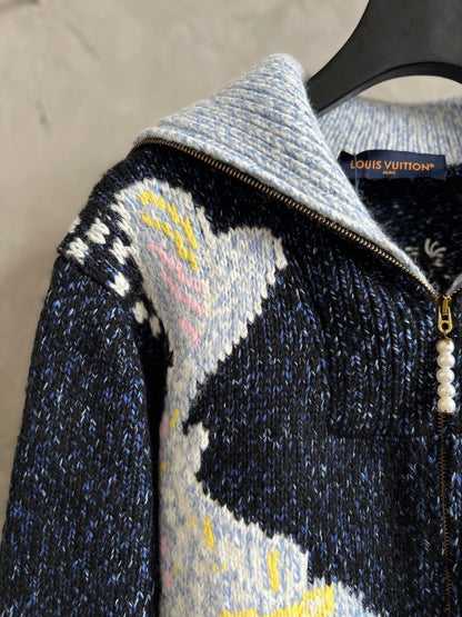 LV Knit Cardigan Sweater 494191