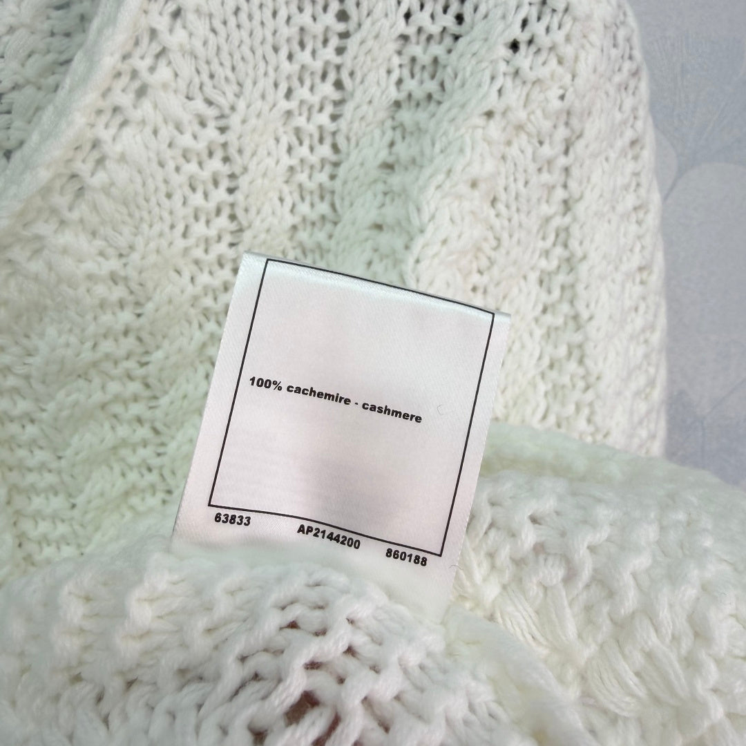 CC 26s White Knit Cardigan 345133