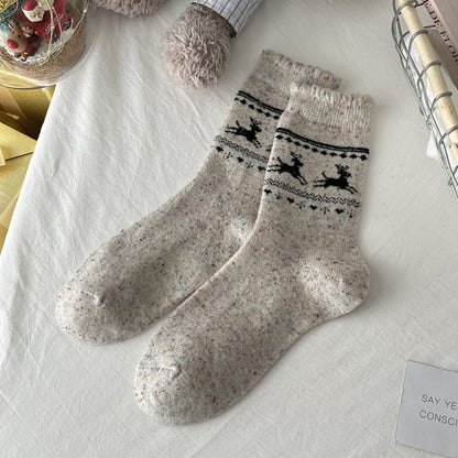 Rufia - Christmas Bow Patterned Warm Socks