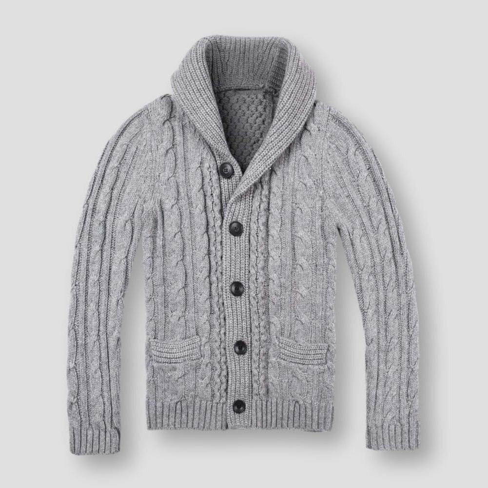 Saint Morris Owen Wool Cardigan