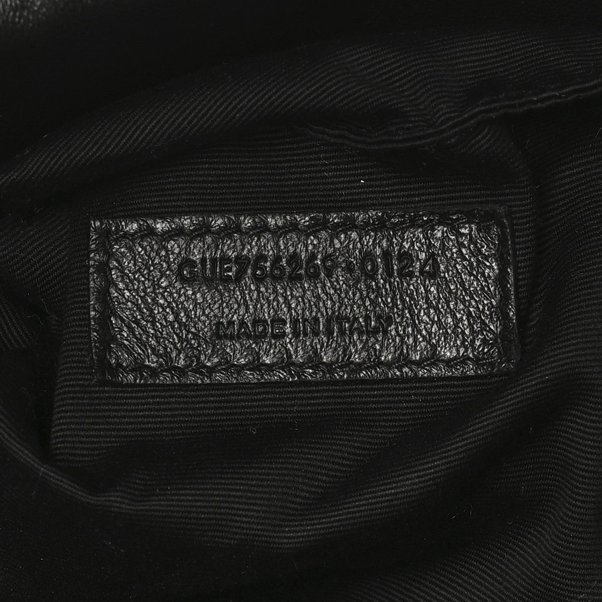 Lambskin Wide Puffer Tote Black