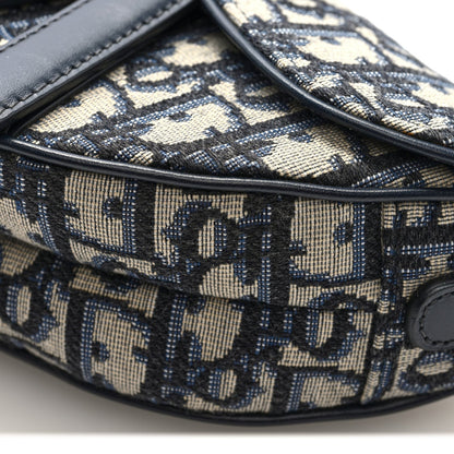 Oblique Mini Saddle Bag Blue